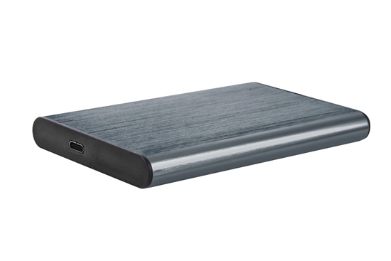 Picture of GEMBIRD EE2-U3S-6 HDD/SSD Drive enclosure 2.5inch with USB Type-C port USB 3.1 brushed aluminum grey