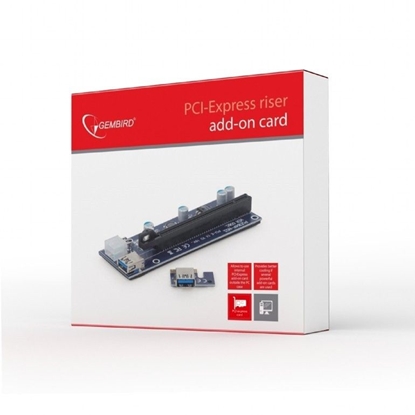 Picture of Gembird PCI Express Riser Card 6pin Power