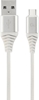 Изображение Gembird USB Male - USB Type C Male Premium cotton braided 1m Silver
