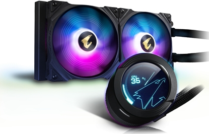 Picture of Gigabyte AORUS WATERFORCE X 280 Processor All-in-one liquid cooler Black 1 pc(s)