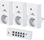 Picture of Gniazdka sieciowe wewnętrzne sterowane pilotem Energy MCE153 3szt. - programowalne + bateria do pilota