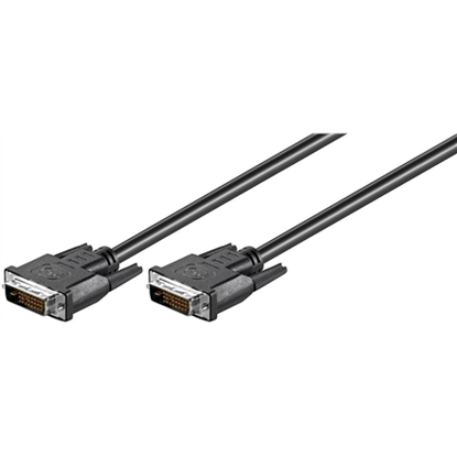 Изображение Goobay | DVI-D FullHD cable Dual Link, nickel plated | DVI-D male Dual-Link (24+1 pin) | DVI-D male Dual-Link (24+1 pin) | DVI to DVI | 1.8 m