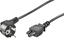 Attēls no Goobay Power supply cord (CEE/7/7 to mickey), angled 68004 1.8 m, Black