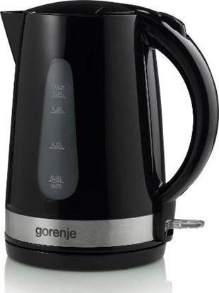 Attēls no Gorenje | Kettle | K17BK | Standard | 2200 W | 1.7 L | Plastic/ metal | 360° rotational base | Black