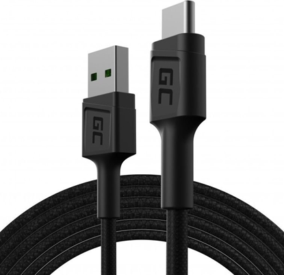Picture of Kabel USB Green Cell USB-A - USB-C 2 m Czarny (KABGC19)