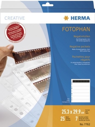 Attēls no Herma Negative packets PP clear 25 Sheets/6-Strips 7762