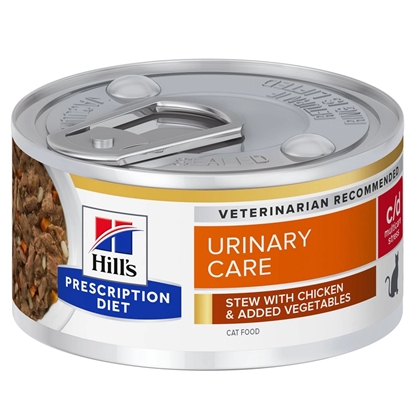 Attēls no HILL'S Feline c/d Urinary Care Stew with Chicken - wet cat food - 82 g