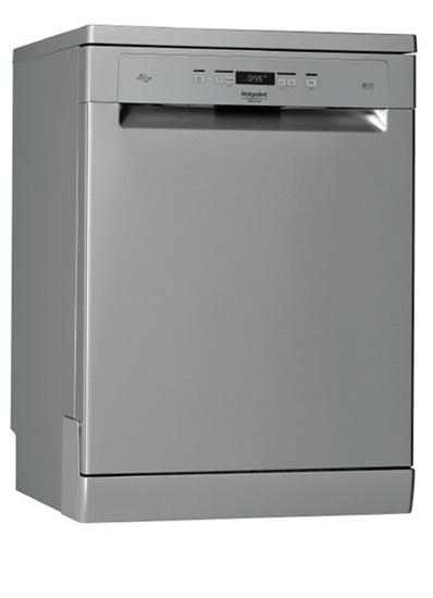 Picture of Free standing | Dishwasher | HFC 3C41 CW X | Width 60 cm | Number of place settings 14 | Number of programs 9 | Energy efficiency class C | Display | AquaStop function | Inox