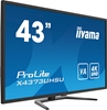 Изображение Iiyama ProLite X4373UHSU-B1 - LED monitor - 43" (42.5" viewable) - 3840 x 2160 4K @ 60 Hz - VA - 400 cd / m² - 4000:1 - 3 ms - 2xHDMI, DisplayPort, Mini DisplayPort - speakers - matte black