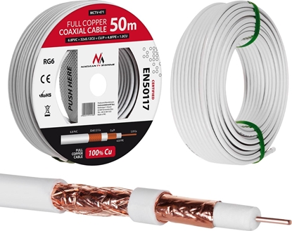 Изображение Maclean Kabel koncentryczny MCTV-472 100m biay