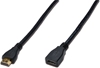 Picture of Kabel przedłużający HDMI HighSpeed z Ethernetem 4K 60Hz UHD Typ HDMI A/HDMI A M/Ż 3m Czarny 
