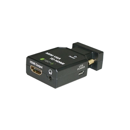 Изображение Konwerter adapter VGA + 3,5mm audio na HDMI M/F 