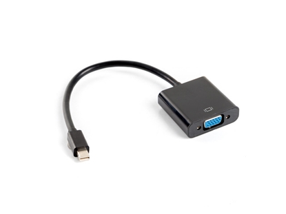 Изображение Lanberg AD-0006-BK video cable adapter 0.2 m VGA (D-Sub) Mini DisplayPort Black