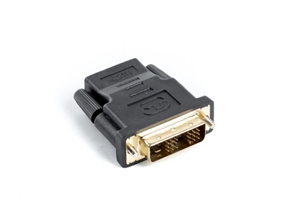 Attēls no Lanberg AD-0013-BK cable gender changer HDMI DVI-D 18+1 Single Link Black