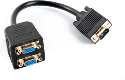 Изображение Lanberg splitter VGA->VGA x2, 20cm (AD-0020-BK)