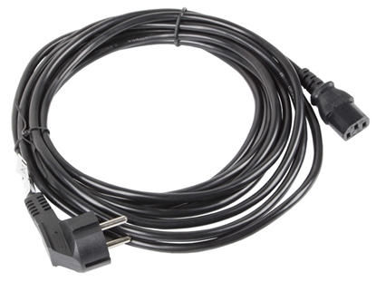 Attēls no Lanberg CA-C13C-11CC-0100-BK power cable Black 10 m C13 coupler CEE7/7