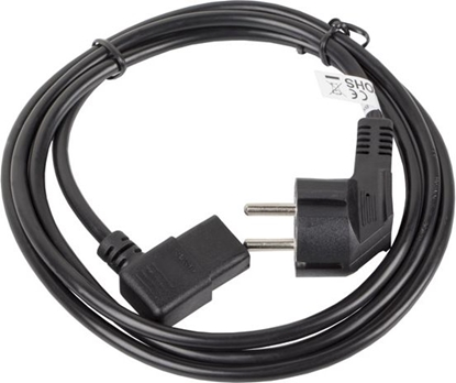 Изображение Kabel zasilajcy Lanberg CEE 7/7 - IEC 320 C13, 1.8m, czarny (CA-C13C-12CC-0018-BK)