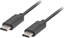 Attēls no Kabel USB Lanberg USB-C - USB-C 0.5 m Czarny (CA-CMCM-31CU-0005-BK)