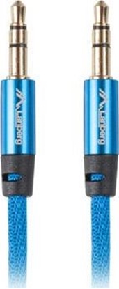 Изображение Kabel Lanberg Jack 3.5mm - Jack 3.5mm 2m niebieski (CA-MJMJ-10CU-0020-BL)