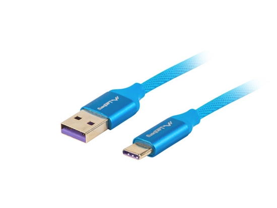Picture of Lanberg CA-USBO-21CU-0005-BL USB cable 0.5 m USB 2.0 USB A USB C Blue