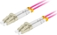 Attēls no Lanberg PATCHCORD WIATOWODOWY MM LC/UPC-LC/UPC DUPLEX 3.0MM OM4 50/125 LSZH 10M FIOLETOWY LANBERG