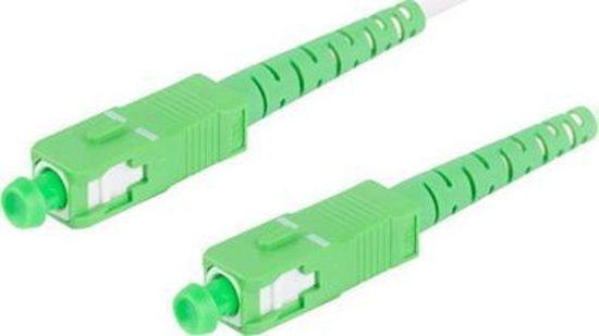 Picture of Lanberg PATCHCORD WIATOWODOWY SM SC/APC-SC/APC SIMPLEX 3.0MM LSZH G657B3 15M BIAY LANBERG