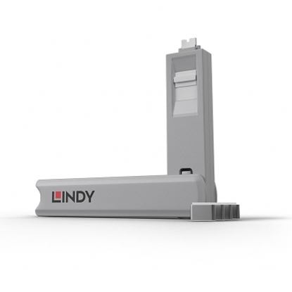 Attēls no Lindy USB Type C Port Blocker 4pcs with Key, white