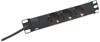 Picture of Digitus aluminium outlet strip, 3 safety outlets, 2 m supply safety plug