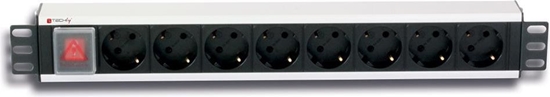 Picture of Techly Listwa zasilajca PDU 19" 1.5U 8x Schuko 3m (I-CASE STRIP-18SH)