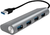 Изображение Logilink USB 3.0 HUB 4-port, Aluminium grau