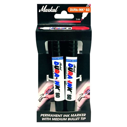 Picture of Marķieris Dura-Ink 60 melni 2gab.