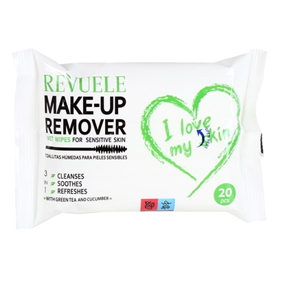Picture of Mitrās salvetes Revuele Wet wipes MAKE-UP I LOVE MY SKIN for
