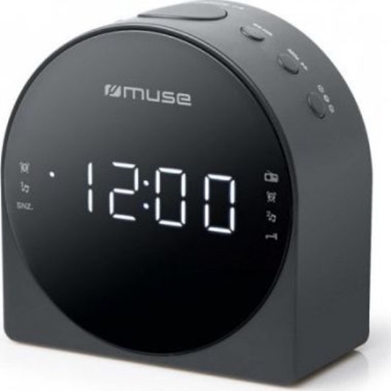 Picture of Muse | Dual Alarm Clock radio PLL | M-185CR | AUX in | Black