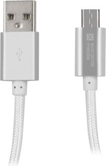 Picture of Kabel USB Natec USB-A - microUSB 1 m Srebrny (NKA-1211)