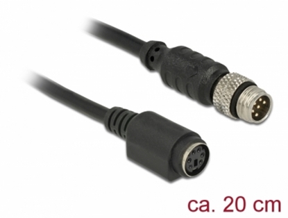 Attēls no Navilock Connection Cable M8 6 Pin male waterproof > MD6 female RS-232 0.2 m