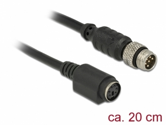 Picture of Navilock Connection Cable M8 6 Pin male waterproof > MD6 female RS-232 0.2 m