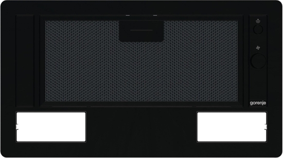Picture of GORENJE Hood BHI681EB Canopy, Energy efficiency class D, Width 58 cm, 370 m³/h, Mechanical control, LED, Black