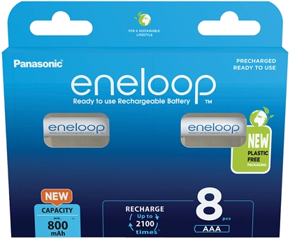 Изображение Panasonic eneloop rechargeable battery AAA 800 8BP