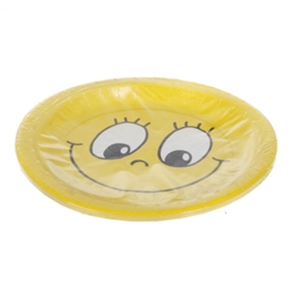 Picture of Papīra šķīvji Smiling Face 23cm 10gab.