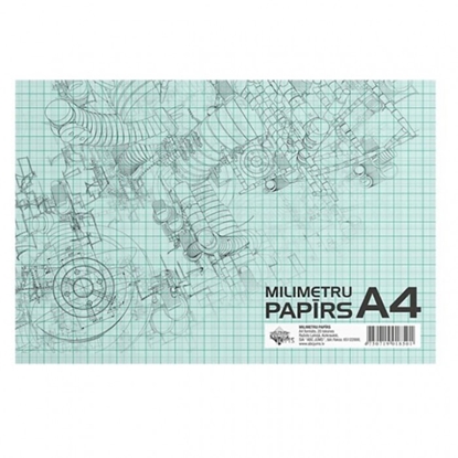 Picture of Papīrs milimetru A4, 20 loksnes, ABCJums