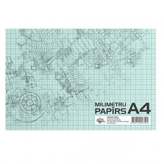 Picture of Papīrs milimetru A4, 20 loksnes, ABCJums