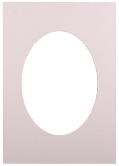 Picture of Passepartout 21x29.7, light grey oval