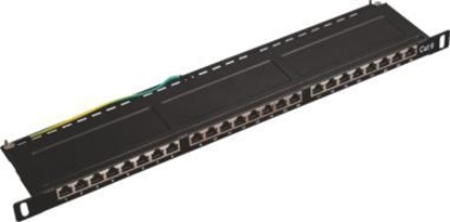 Attēls no Alantec Patch panel 19" 0.5U OPTIMUM 24x RJ45 STP kat.5e (PK031)
