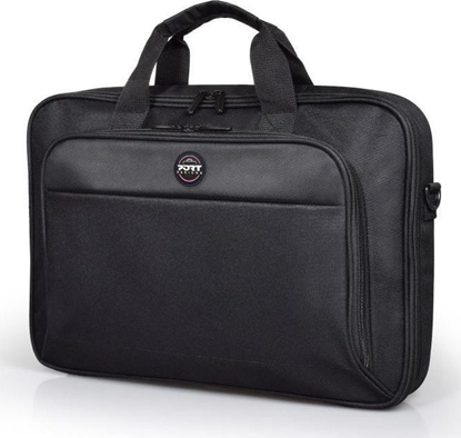 Attēls no PORT DESIGNS HANOI II CLAMSHELL 13/14 Briefcase, Black | PORT DESIGNS | HANOI II Clamshell | Laptop case | Notebook | Black | Shoulder strap