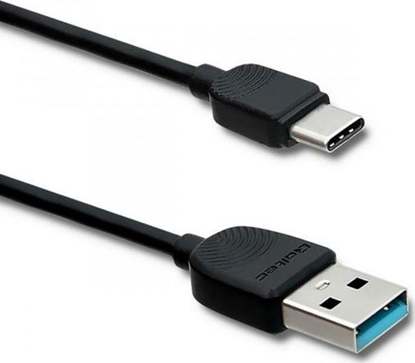 Изображение Kabel USB Qoltec USB-A - USB-C 1.2 m Czarny (50391)