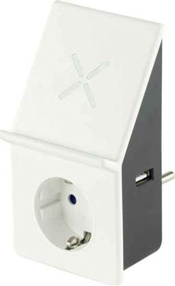 Picture of REV USB Charge Adapter with Wireless Charging + 1x socket