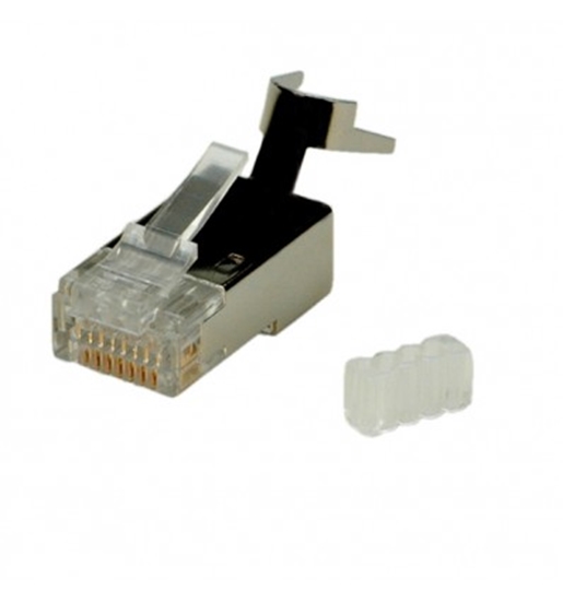 Picture of ROLINE Cat.6 Modular Plug, shielded, for Solid Wire 10 pcs.