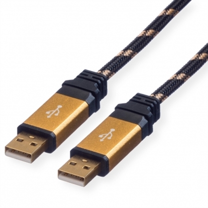 Picture of ROLINE GOLD USB 2.0 Cable, A - A, M/M, 3 m