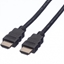Attēls no ROLINE HDMI High Speed Cable + Ethernet, M/M, black, 1 m
