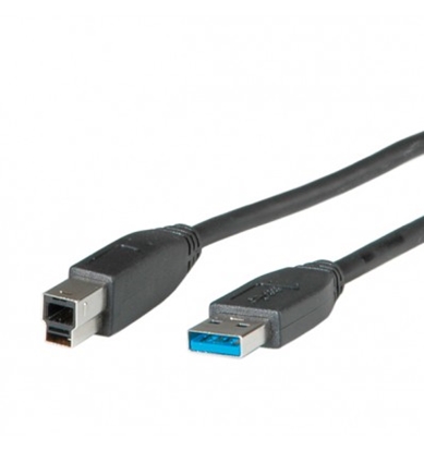 Attēls no ROLINE USB 3.0 Cable, Type A M - B M 0.8 m